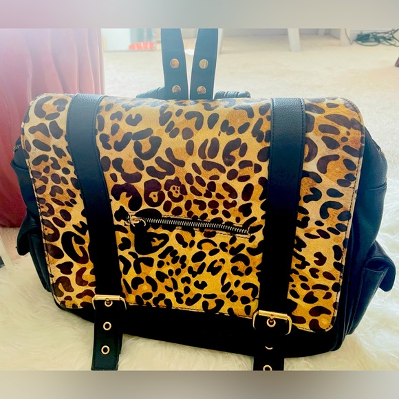 BDG leopard leather backpack - Picture 1 of 10